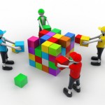 3d people in teamwork